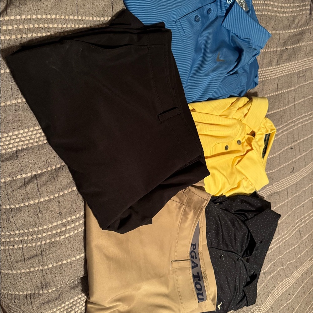 Callaway Polo Golf Shirts & Shorts Super Bundle